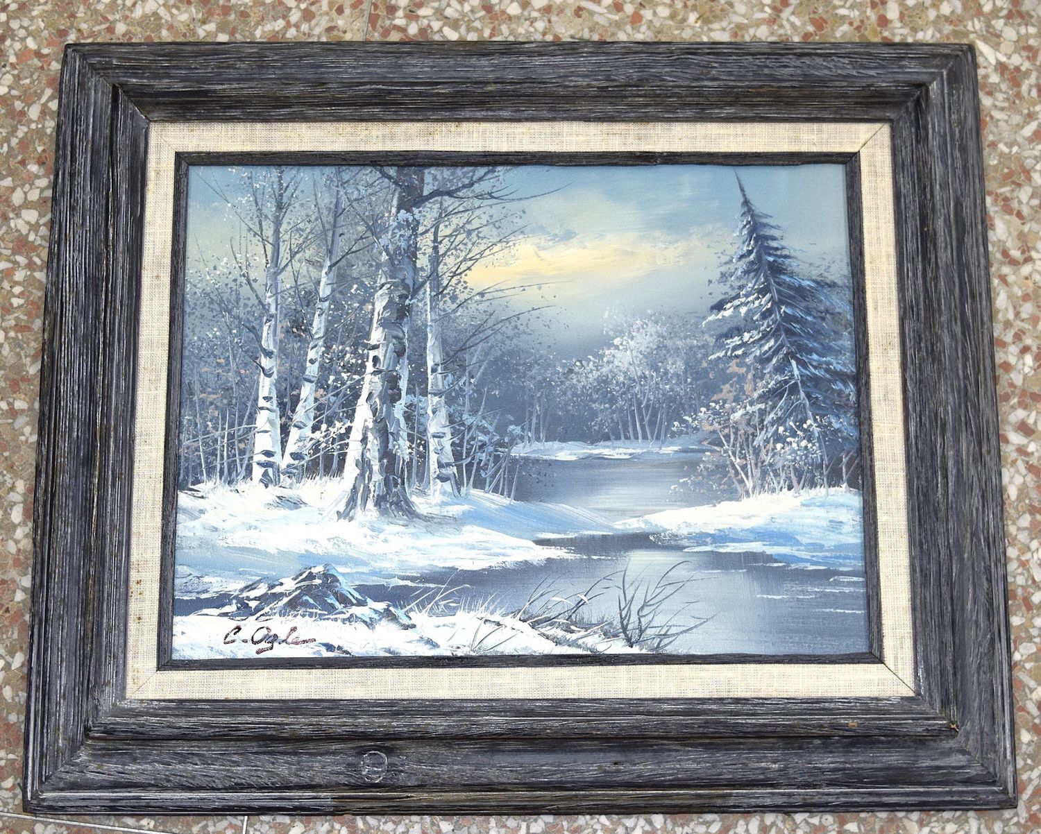 Framed, Signed, Charles F. Ogle (1878-1930) Oil on Canvas