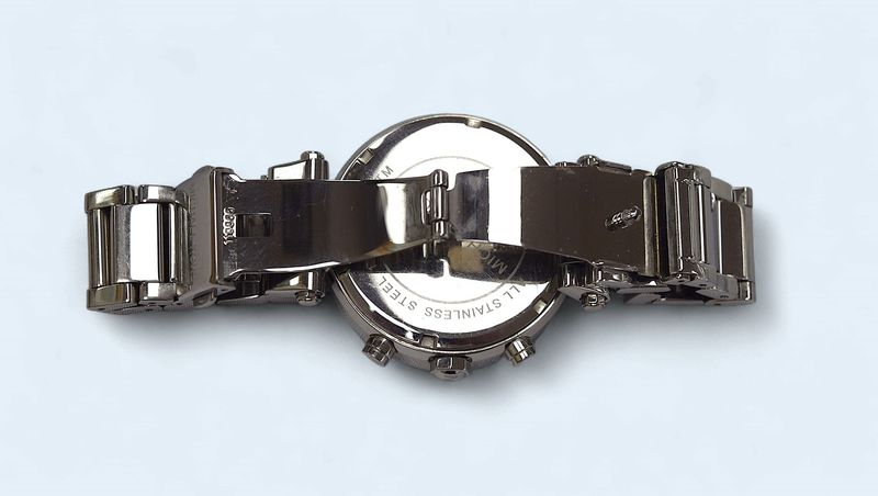 Michael Kors/Parker Chronograph Silver Dial Stainless Steel Ladies Watch MK5353