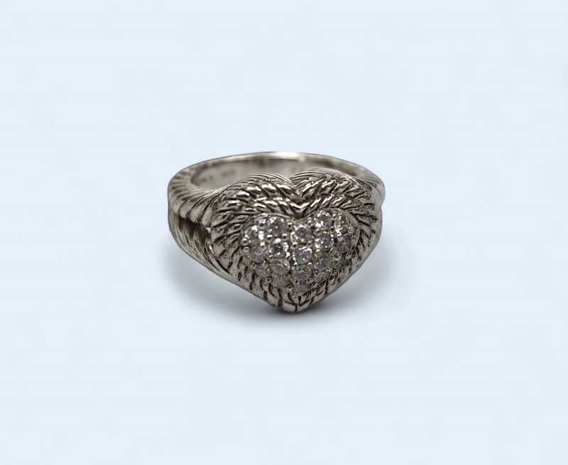 Vintage Sterling Silver (.925) Designer Signed Judith Ripka Multi Round Cubic Zirconia