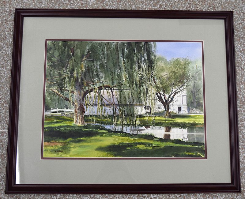 Framed, Signed, Charles H. Brown (1951-) Watercolor Painting