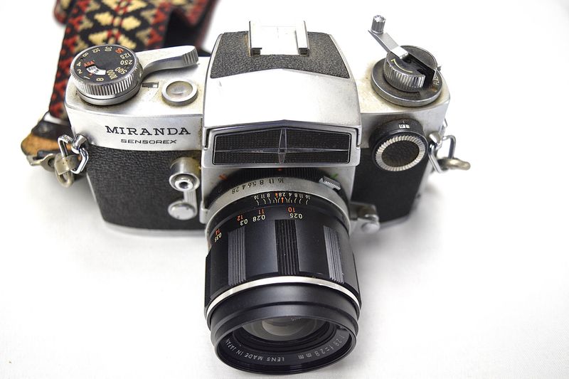 Miranda Sensorex Film Camera 3 Lenses &amp; 3 Lens Cases