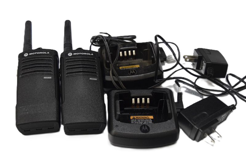 Motorola RDX 2-way Business Radios, Set of 2 Radios, Batteries, and Chargers