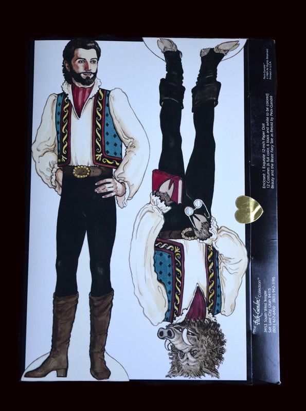 Beauty and the Beast Paper Dolls, unused, 1989