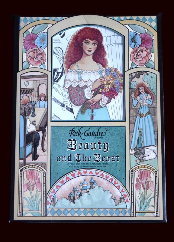 Beauty and the Beast Paper Dolls, unused, 1989