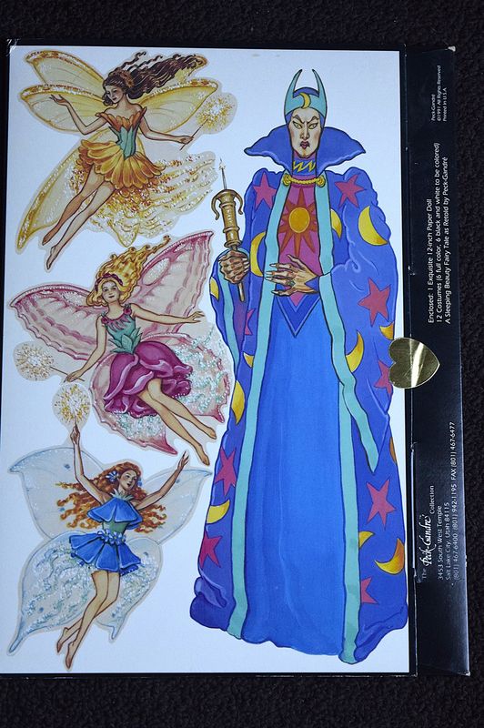 Sleeping Beauty Paper Dolls, unused, 1991