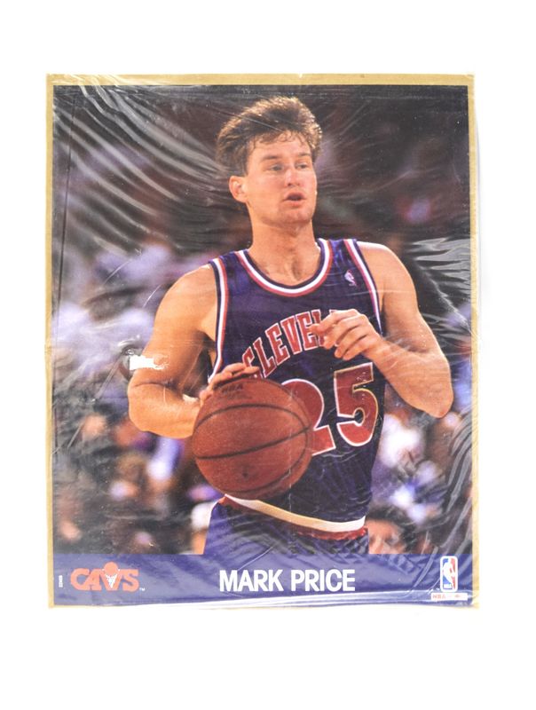 1990 NBA Hoops Action Print with Stats: Mark Price, Cleveland Cavaliers