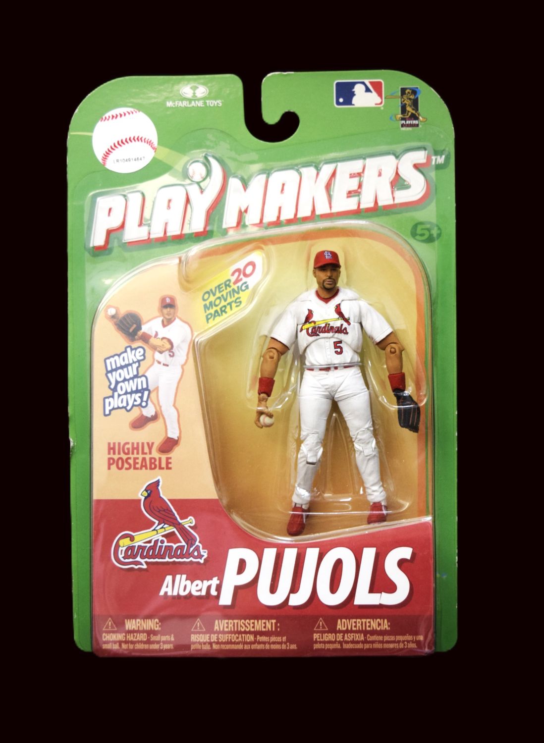 2010 MLB Play Makers, Alber Pujols, St. Louis Cardinals, McFarland Figure