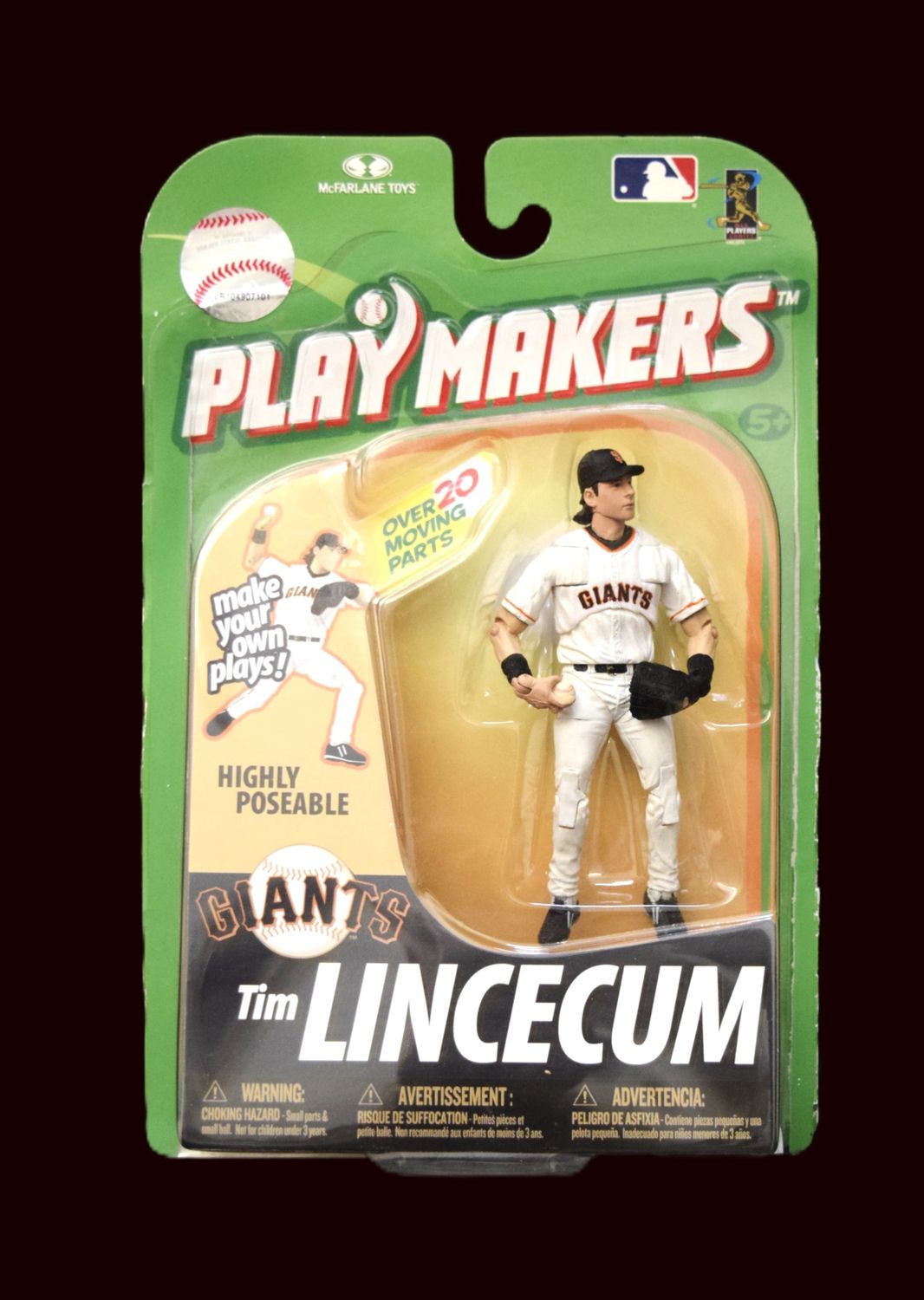 2010 MLB Play Makers, Tim Lincecum, SF Giants, McFarland Figure
