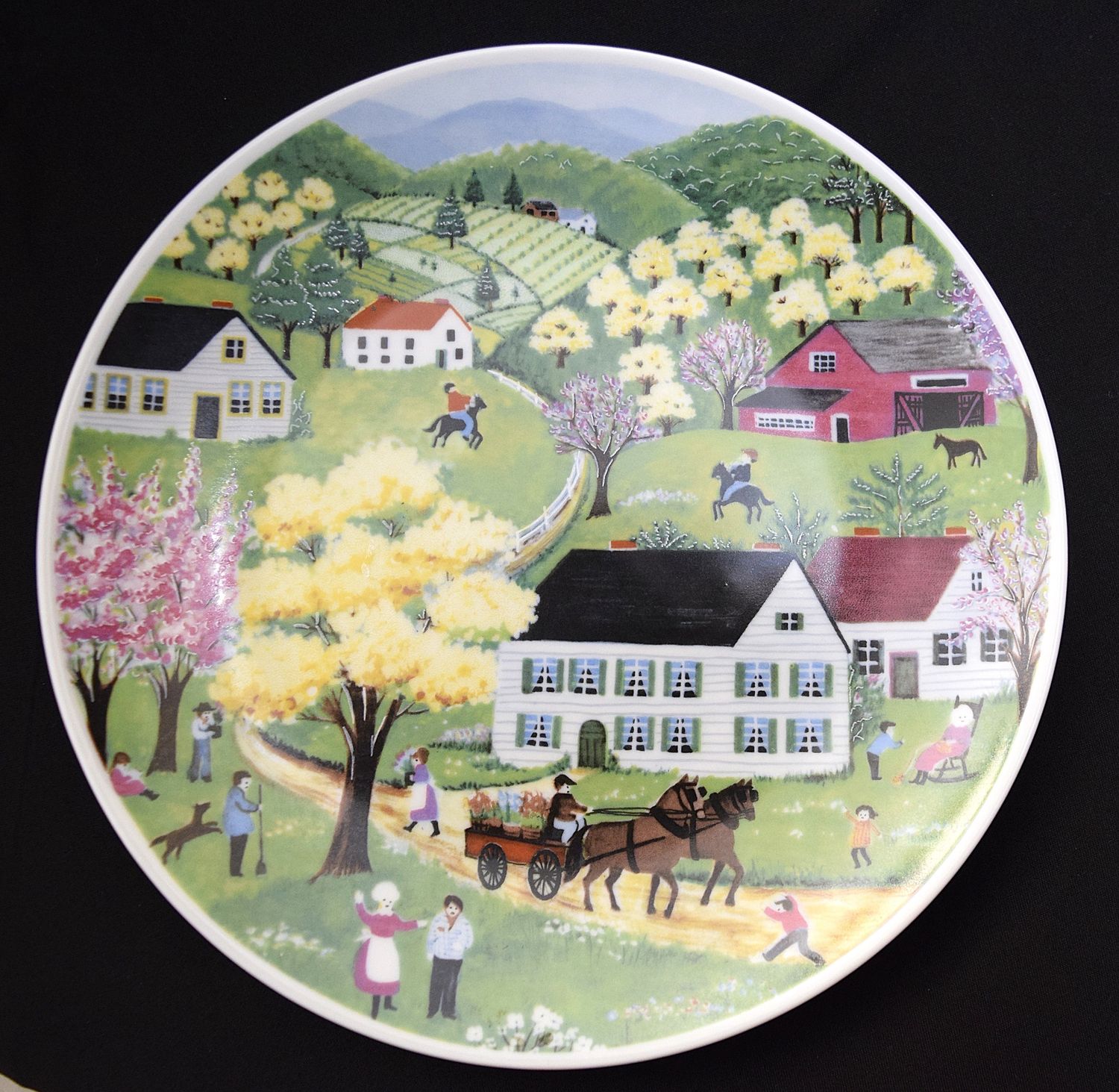 Vintage, Hand Painted Royal Porcelain, KPM Germany, Spring