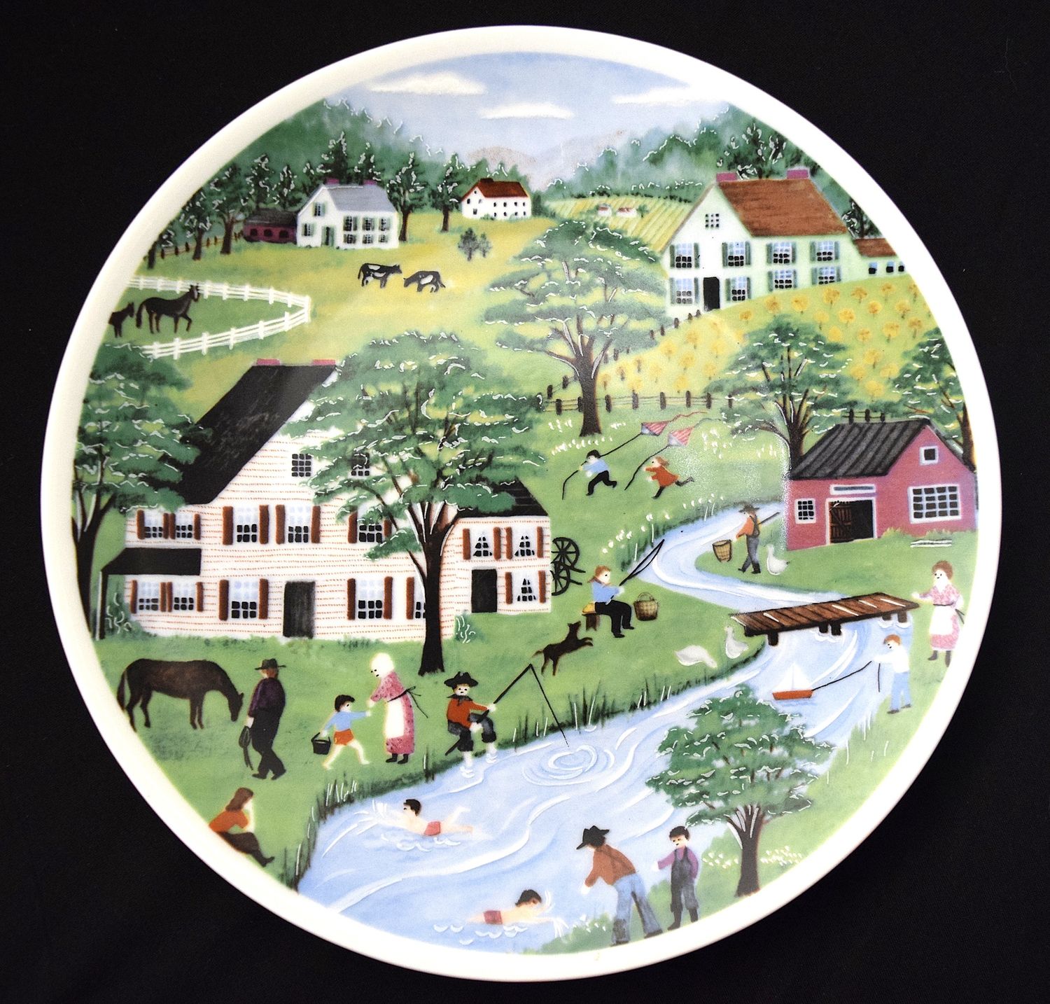 Vintage, Hand Painted Royal Porcelain, KPM Germany, Summer