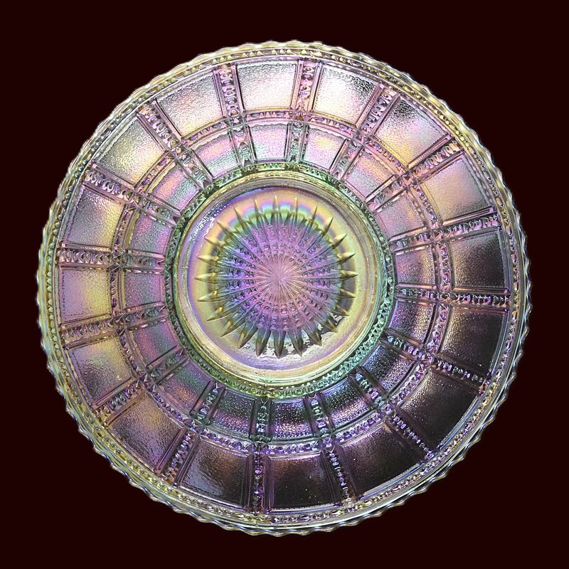 Imperial Carnivale Glass Plate, 1920’s-1930’s