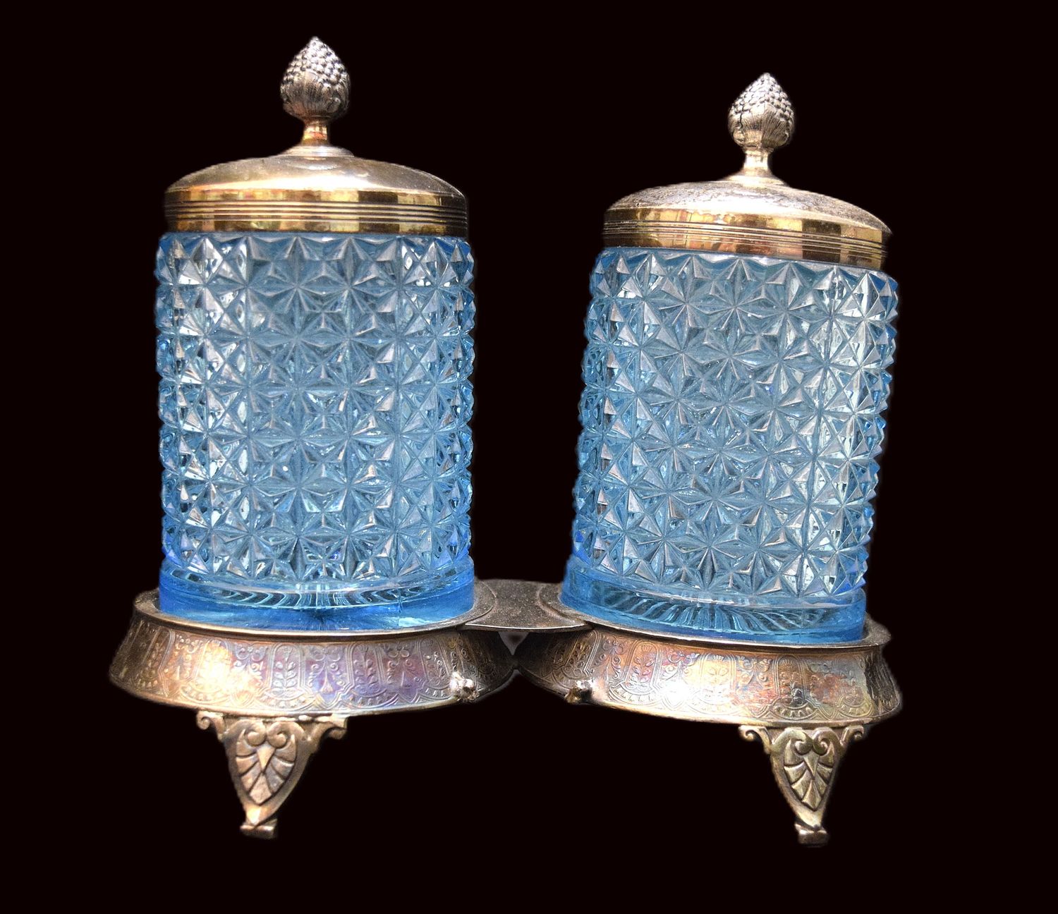 19th Century Victorian, Double Pickle Castor Set