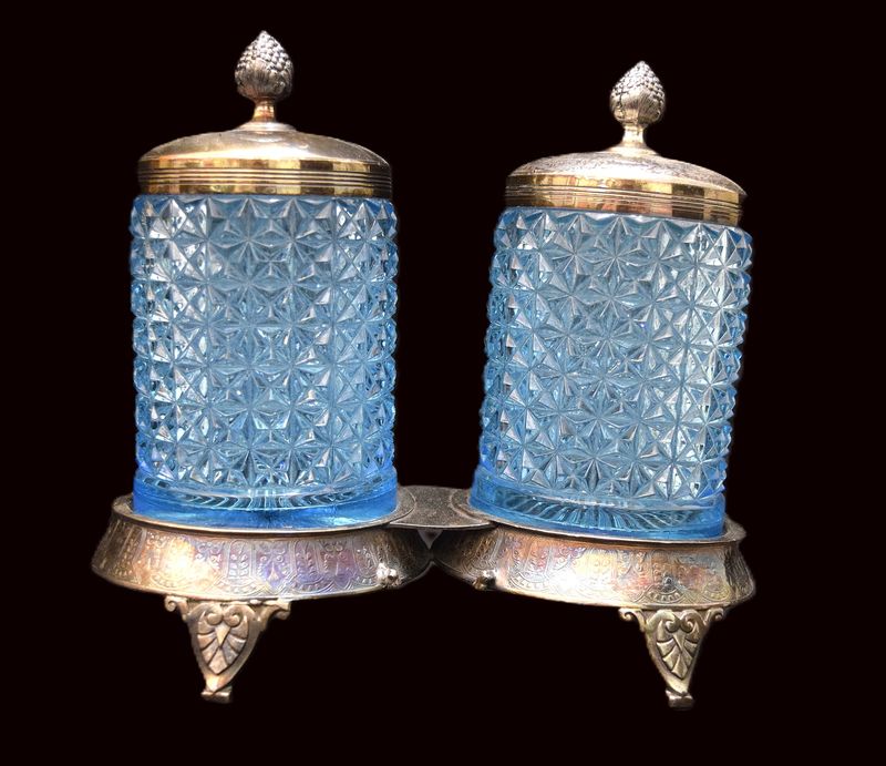 19th Century Victorian, Double Pickle Castor Set