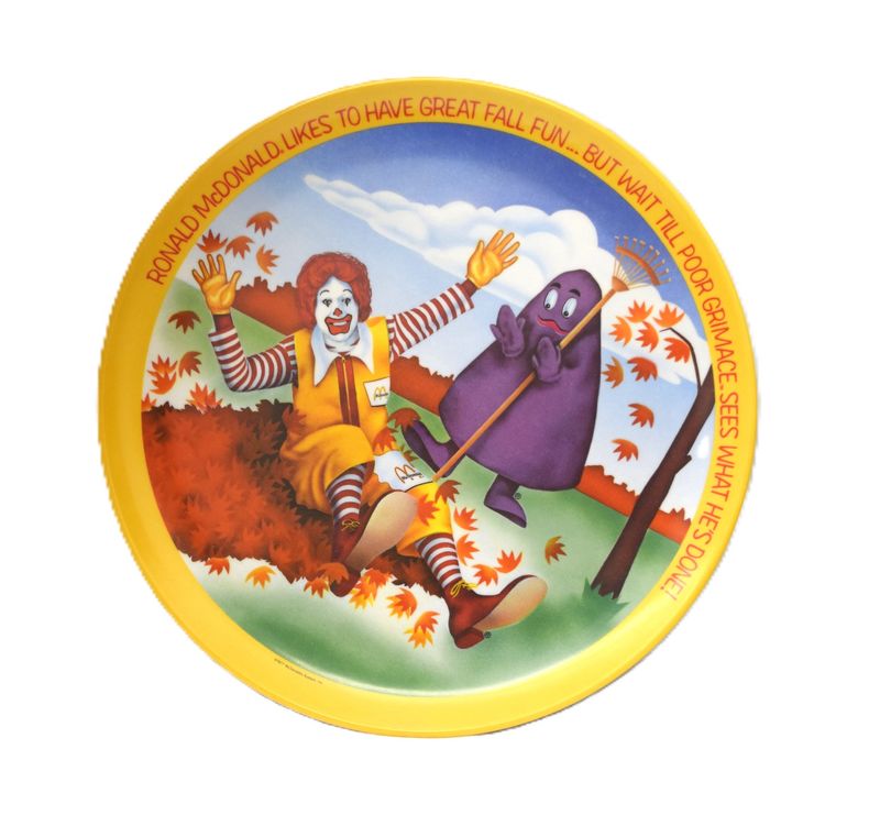 Vintage, 1977, Set of 4 McDonalds 4 Season Plates