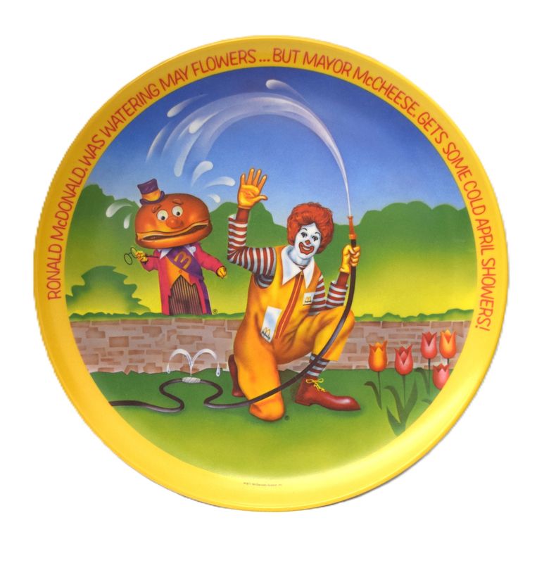 Vintage, 1977, Set of 4 McDonalds 4 Season Plates