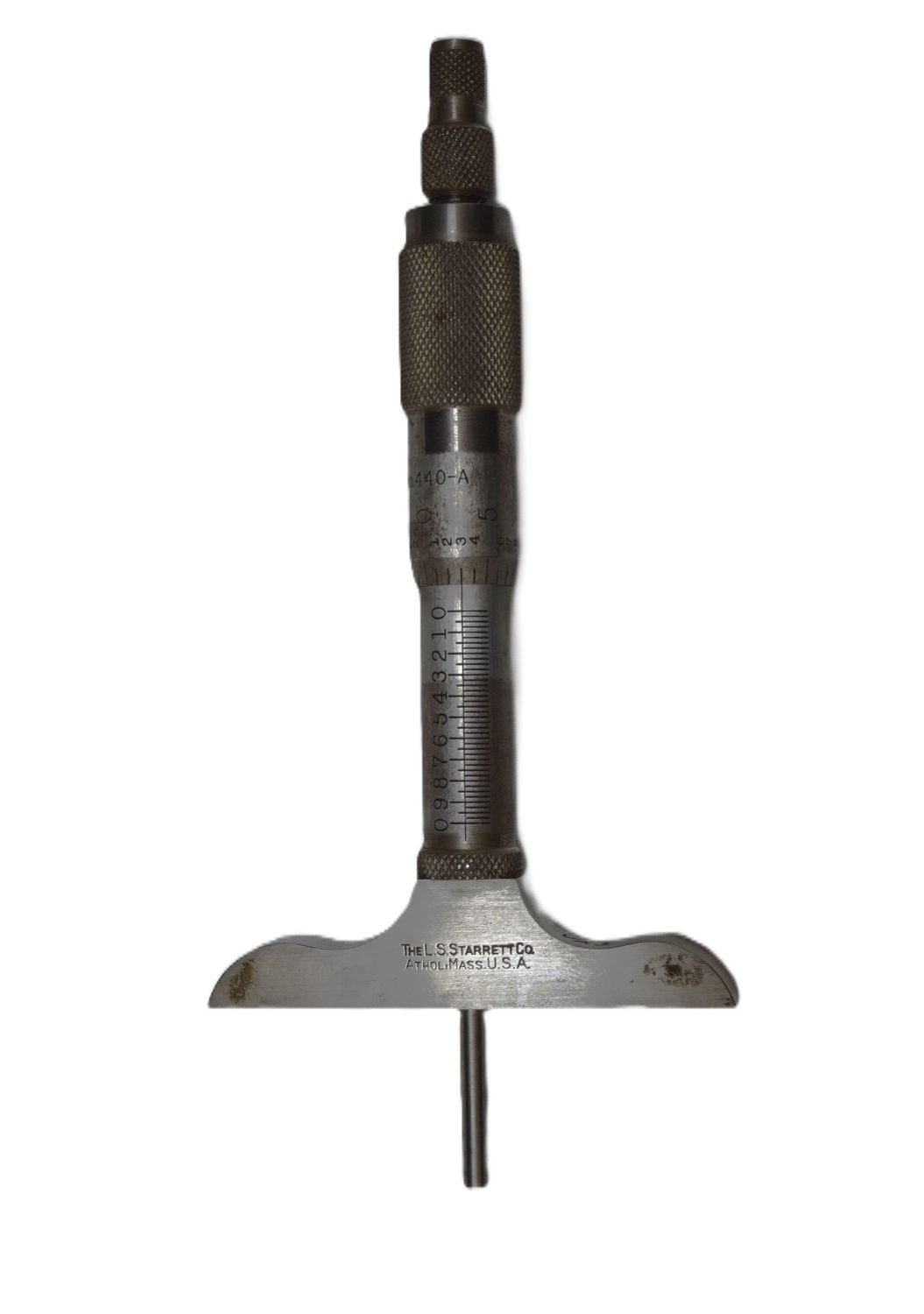 Vintage Starrett Depth Gauge 3”