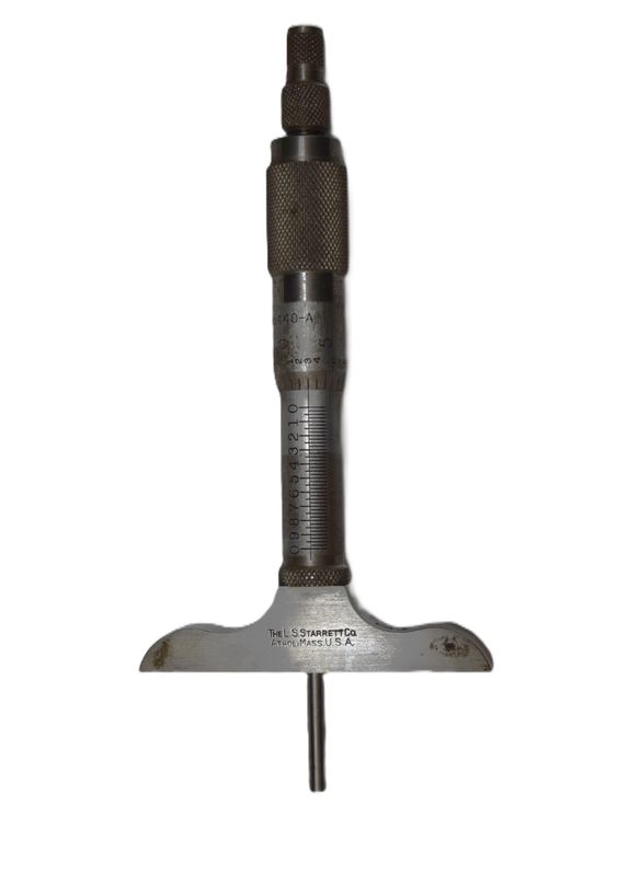 Vintage Starrett Depth Gauge 3”