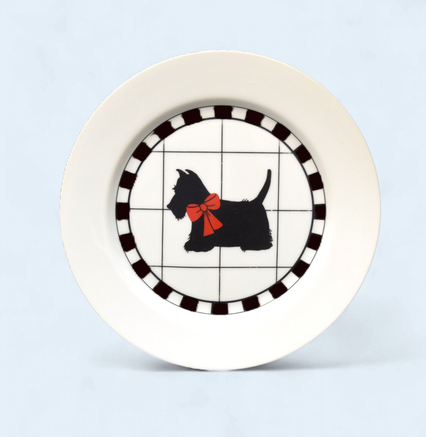 Dept 56 Vintage Scottie Dog Salad Plates, Set of 4