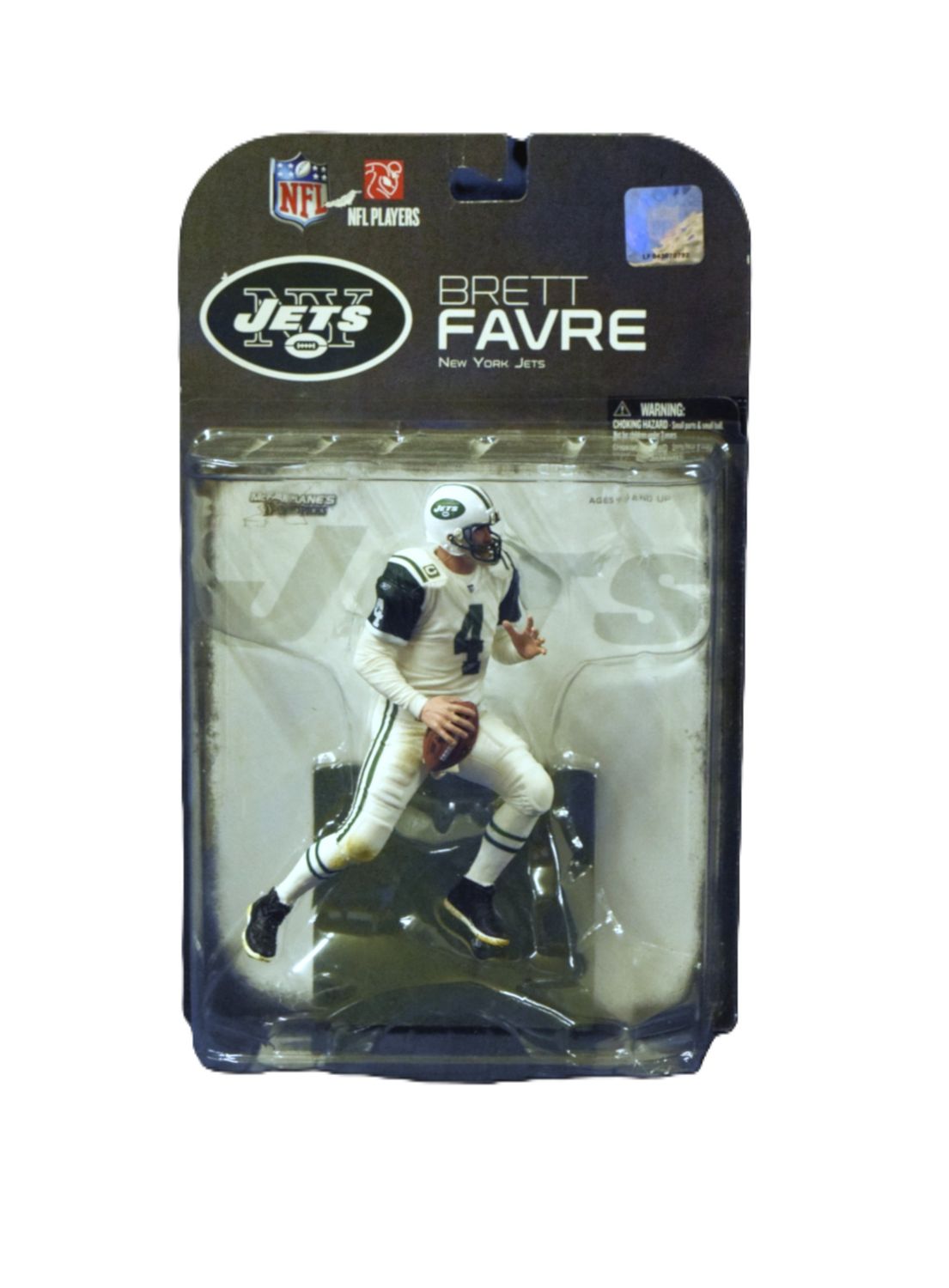 NFL Players, Brett Favre, NY Jets, 2008 McFarland Toys