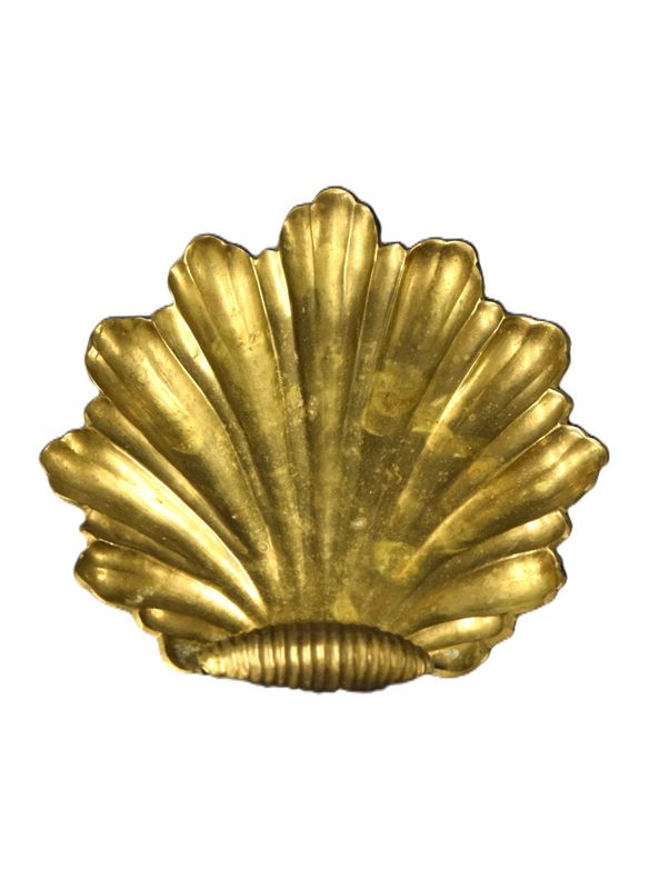 Vintage Brass Shell Trinket Dish