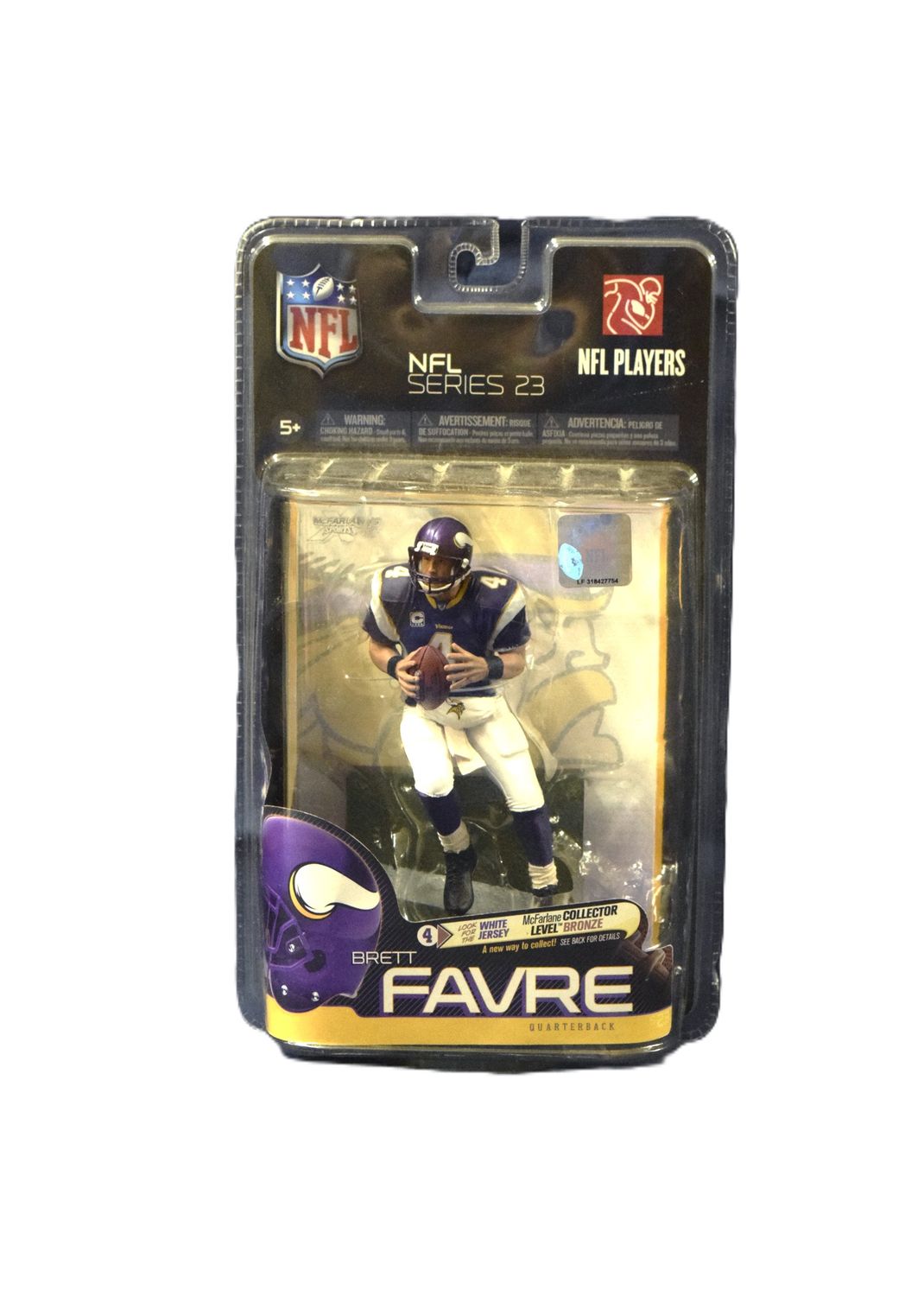 NFL Players Series 23, Brett Favre, Minnesota Vikings, 2010 McFarland Toys
