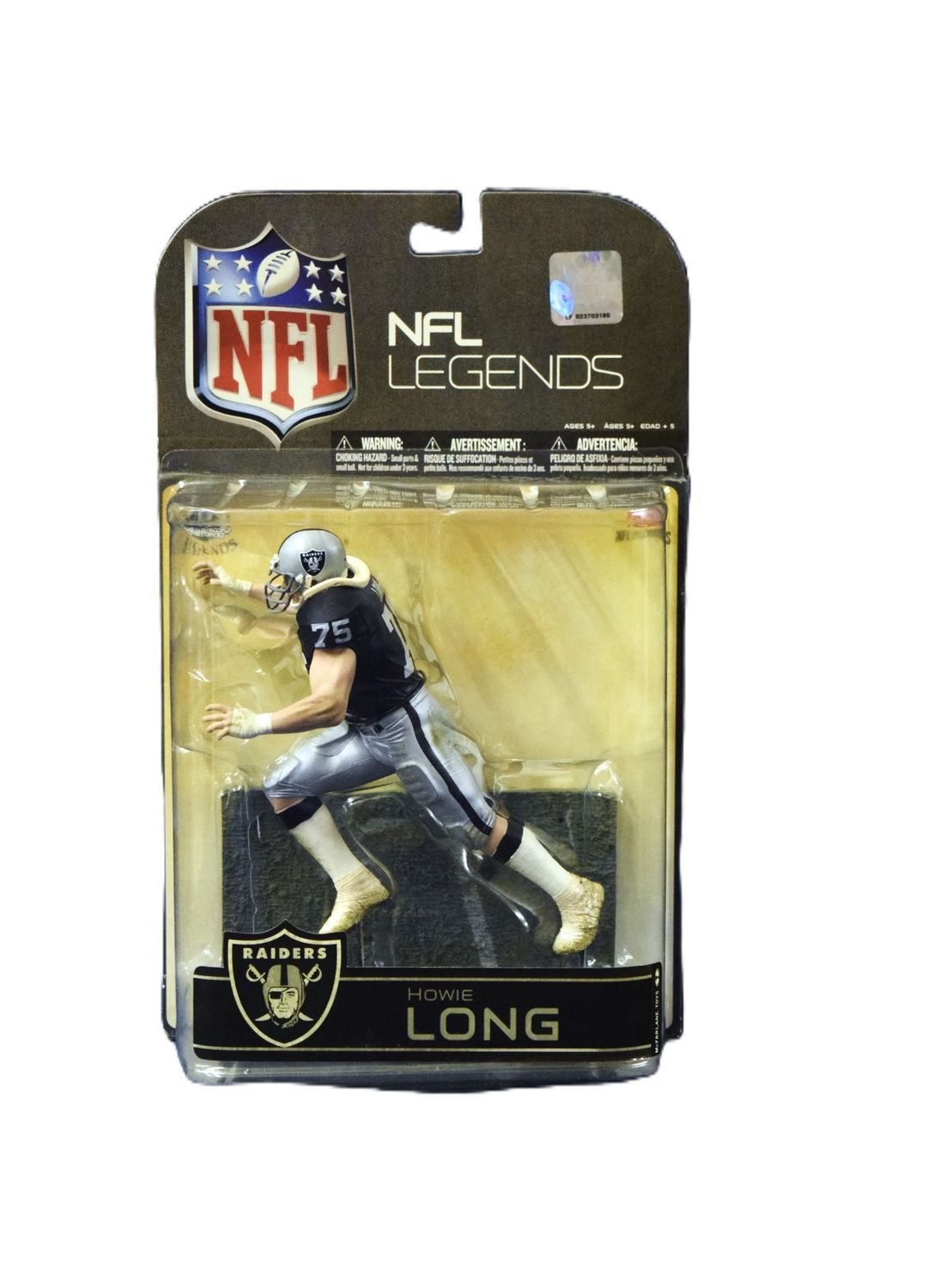 NFL Players Legends, Howie Long, Oakland Raiders, 2008 McFarland Toys