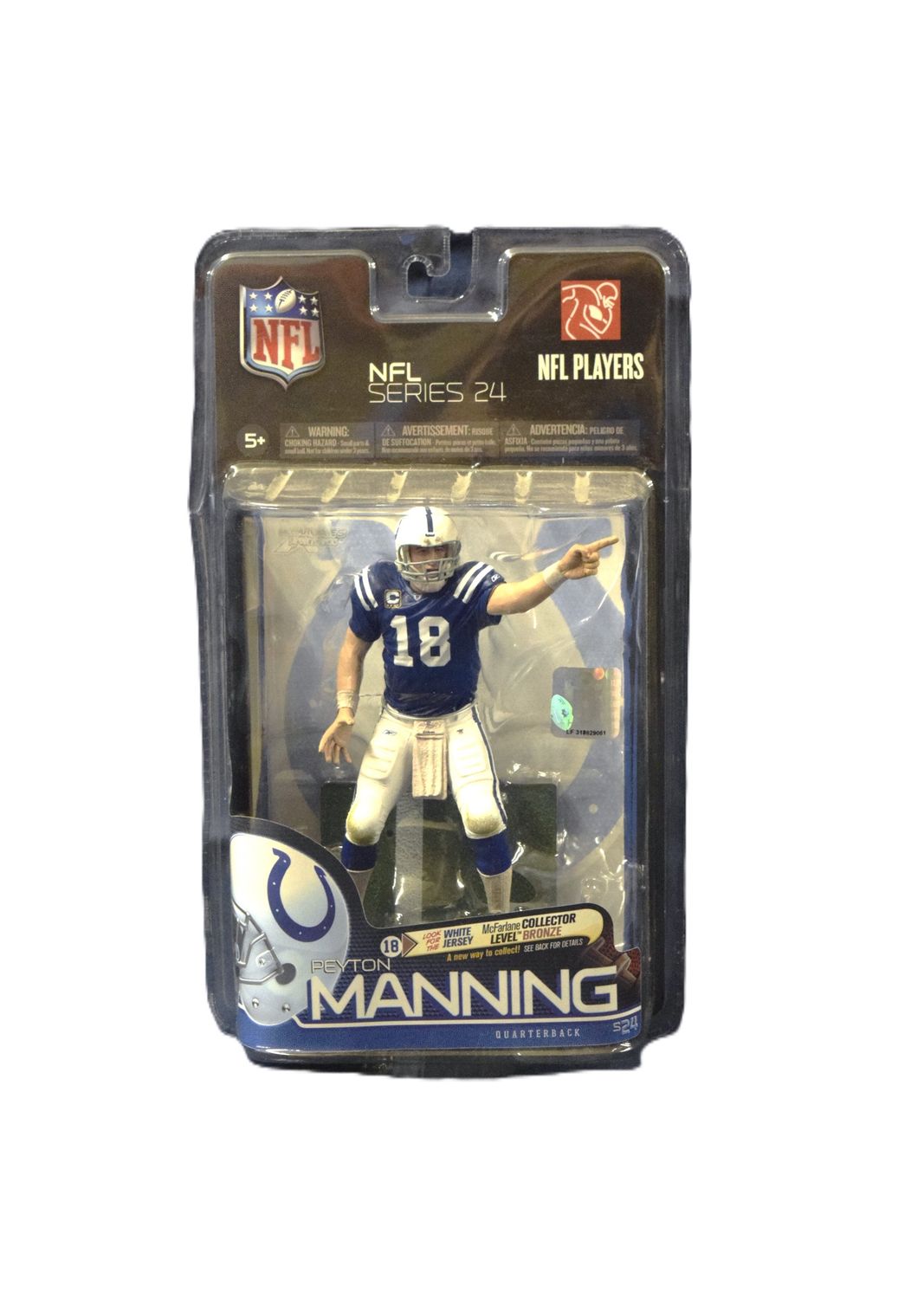 NFL Players Series 24, Payton Manning, Indianapolis Colts, 2010 McFarland Toys