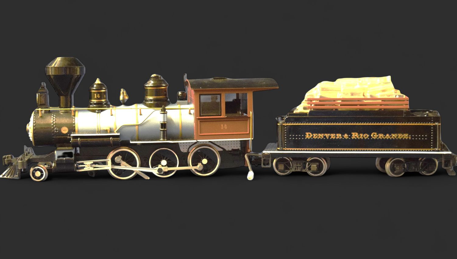 Bachman, Denver &amp; Rio Grande Locomotive and Wood Tender, G-Scale