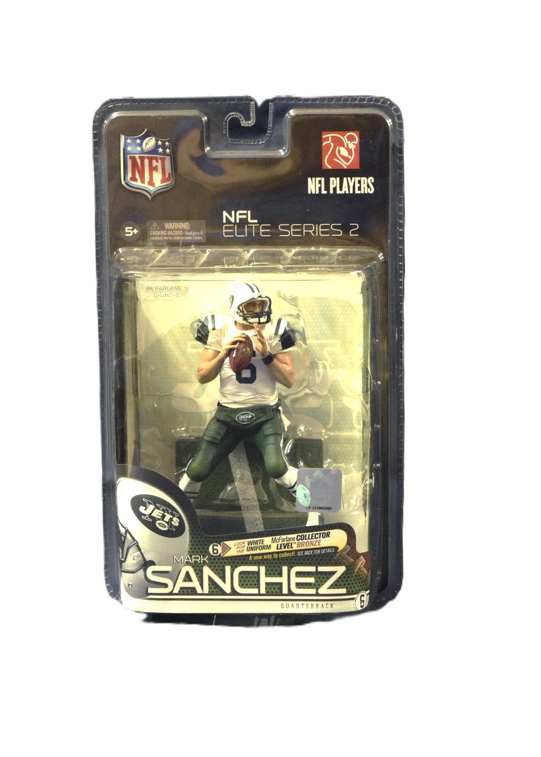 NFL Players, Elite Series 2, Mark Sanchez, NY Jets, 2010 McFarland Toys