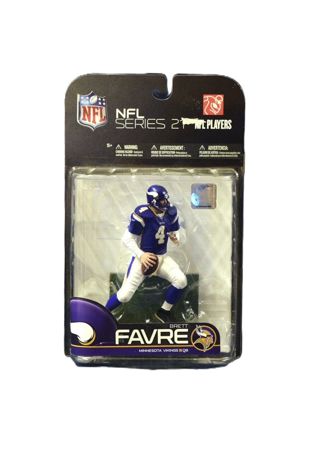 NFL Players Series 21, Brett Favre, Minnesota Vikings, 2009 McFarland Toys