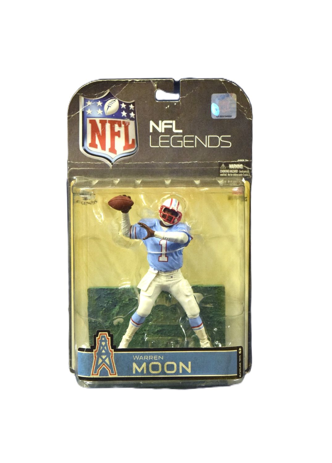 NFL Players Legends, Warren Moon Houston Oilers, 2008 McFarland Toys