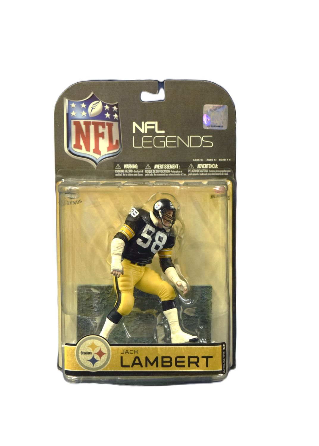 NFL Players Legends, Jack Lambert, Pittsburgh Steelers, 2008 McFarland Toys