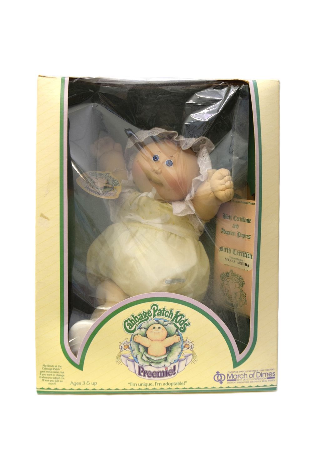 March of Dimes Cabbage Patch Doll – Preemie, in Original Box, Unused