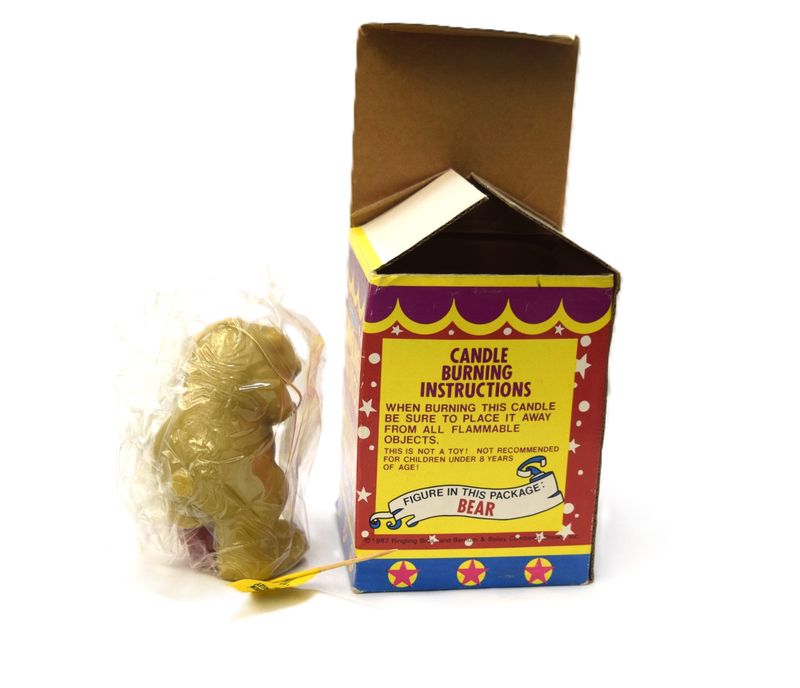 Vintage, 1980’s Ringling Bros. and Barnum and Bailey Bear Candle