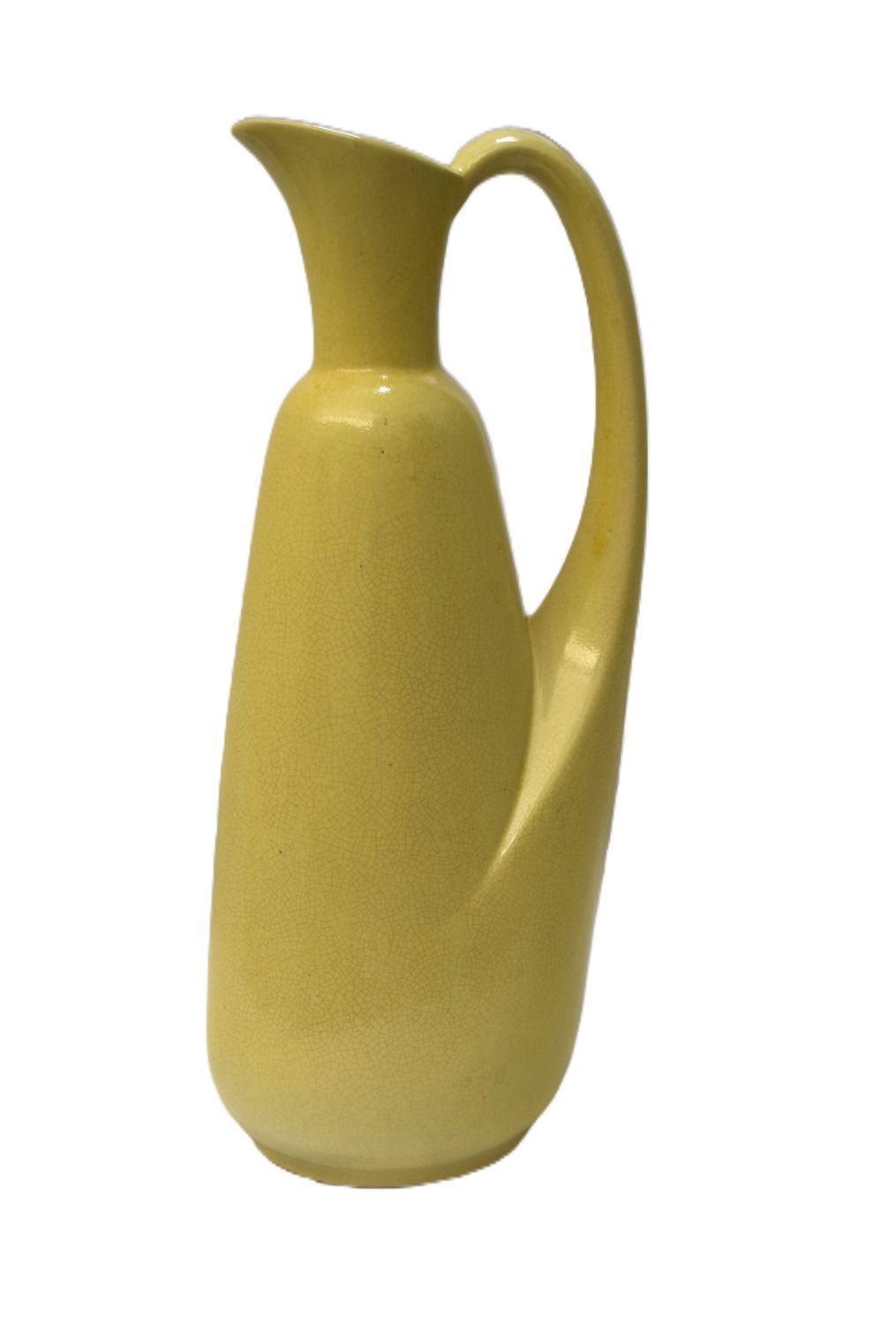Vintage, Mid-Century Potter Ewer, Yellow