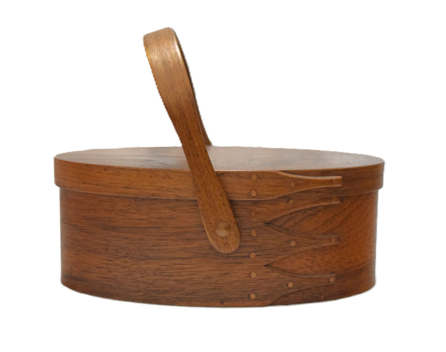 8-1/2 Inch Oval 3-Finger Shaker Box with Handle
