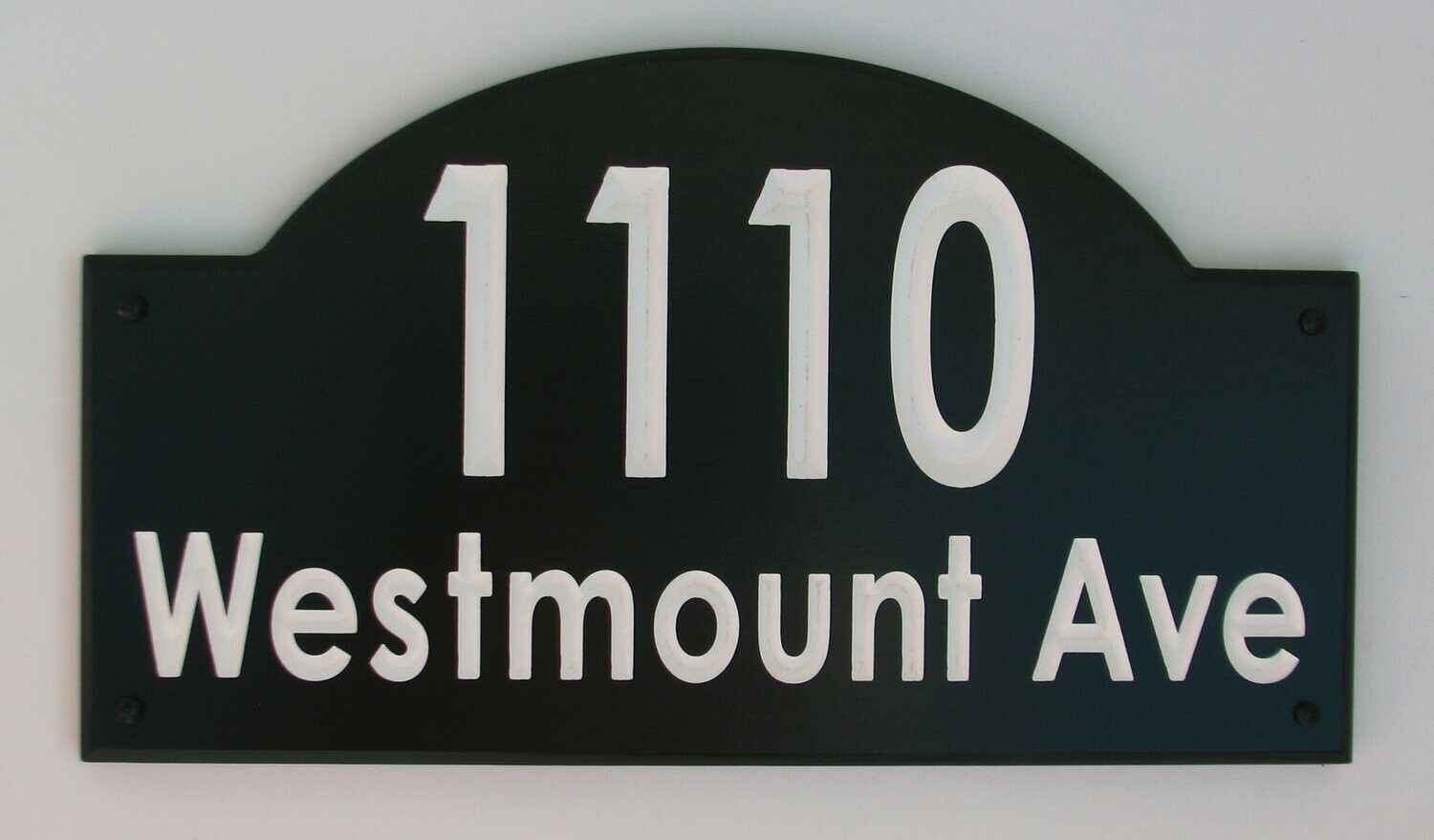 Custom House Number & Address Sign - Two Color Address Sign - House Number Address Plaque