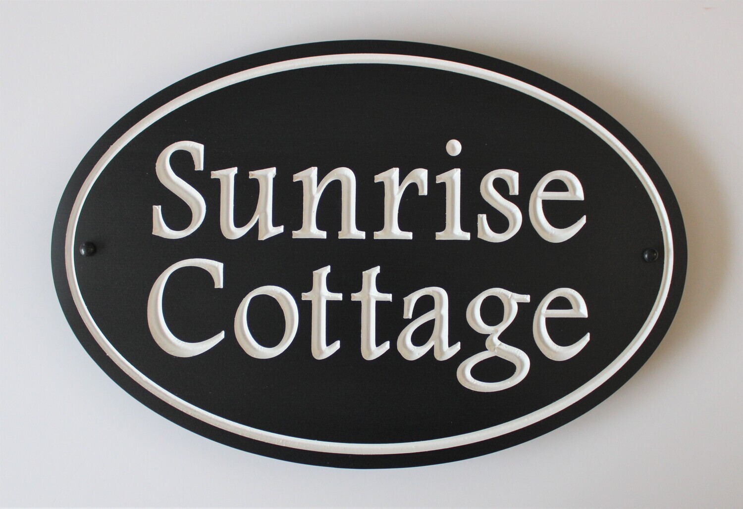 Oval House Sign Cottage Sign