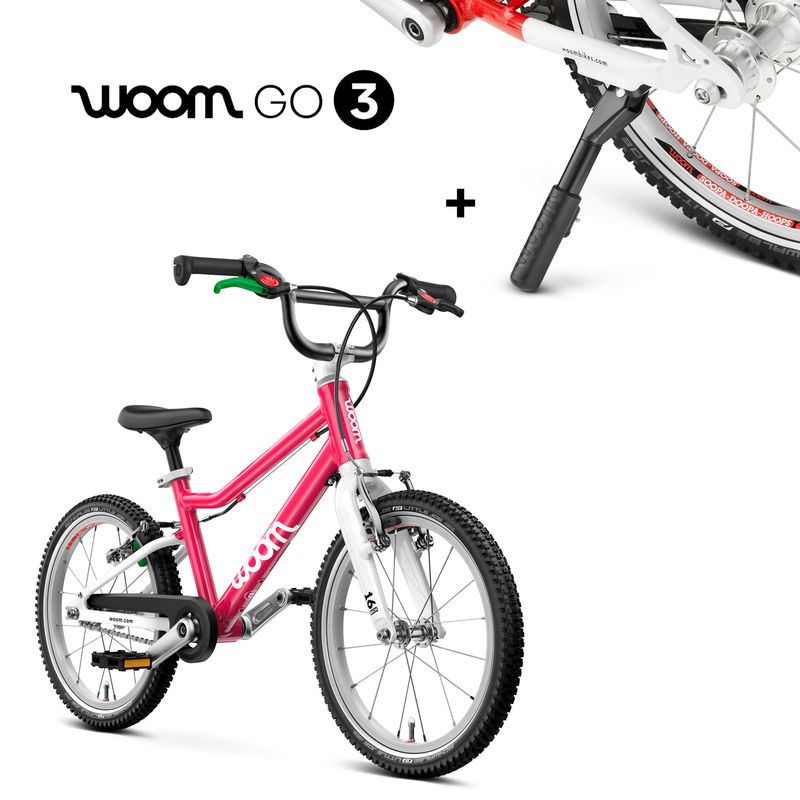 Woom GO 3 Rosa + Pata de cabra