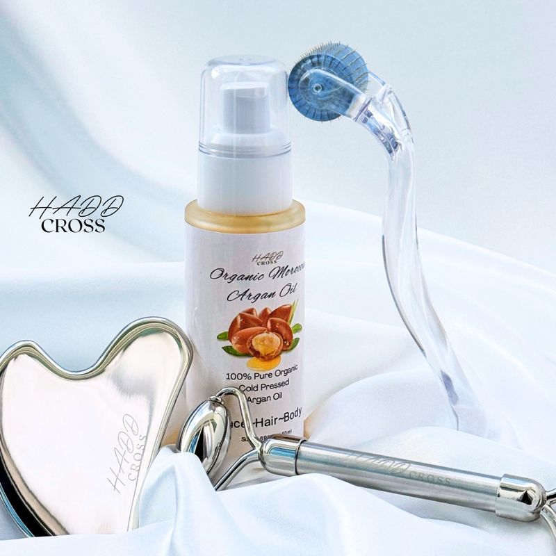Derma Roller, Gua Sha Set, Argan Oil