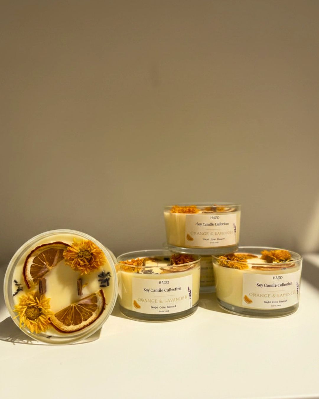 Orange &amp; Lavender Soy Candle – 250g