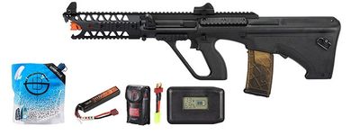 Army Armament Aug 7&quot; Raptor Aeg Airsoft Rifle - Battery/Adapter/Charger Combo