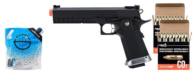 KJW Xcelerator 6&quot; Hi-CAPA CO2 Gas Blowback Airsoft Pistol - CO2 Combo