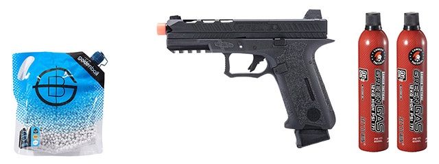 Poseidon Orion Performance Series GBB Pistol No.2 - Black- Green Gas Combo, COLOR: Black