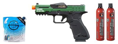Poseidon CSI XG8 Gas Blow Back Aluminum Pistol - Green Gas Combo - OD Green