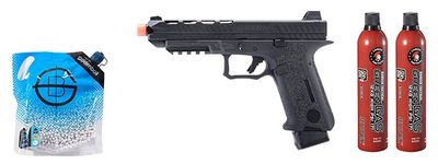 Poseidon Orion Performance Series GBB Pistol No.3 -  Green Gas Combo - Black