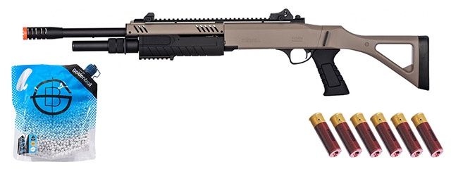 Fabarm STF/12 Long Barrel Spring Shotgun w/ Fixed Stock - Combo
