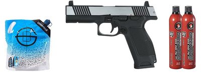 Kizuna Works MKW Full Sized Green Gas Blowback Airsoft Pistol -  Combo