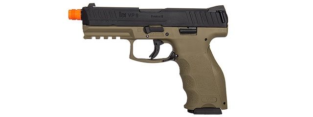 HK-2275025 H&amp;K VP9 Gas Blowback Airsoft Pistol - Dark Earth / Black