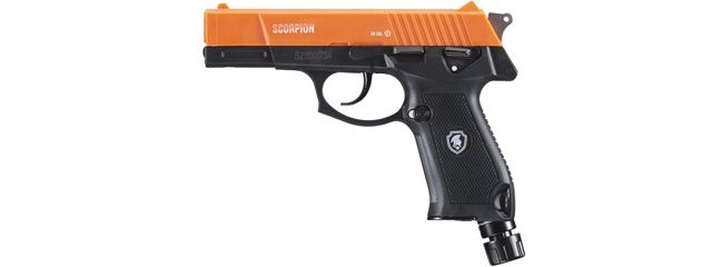 Lancer Defense Scorpion .50 Cal CO2 Powered Less Lethal Defense Pistol *Full Set* - Orange / Black